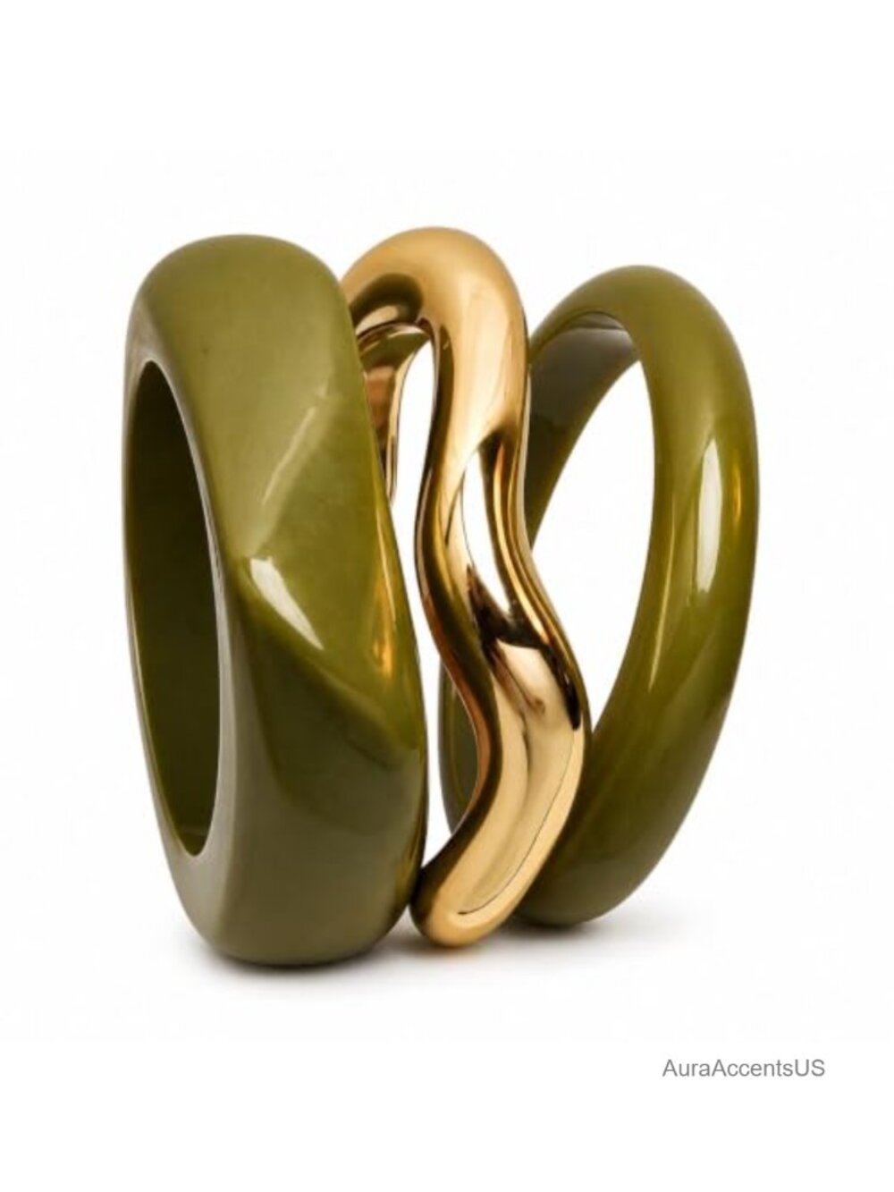 Chunky Acrylic Resin Bangle Bracelet Set Stackable Bangles